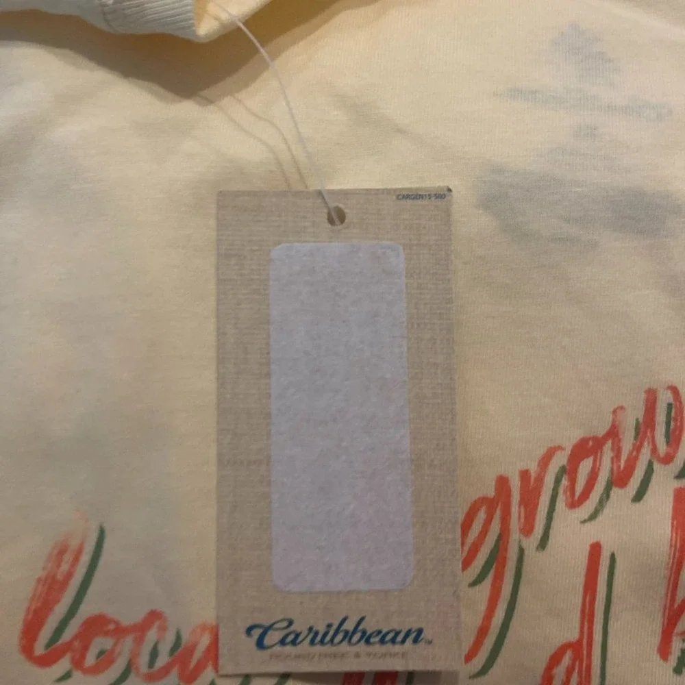 NEW Caribbean Men's  Light  Coral Locally Grown Island Blooms T-Shirt Size XL - Picture 7 of 9